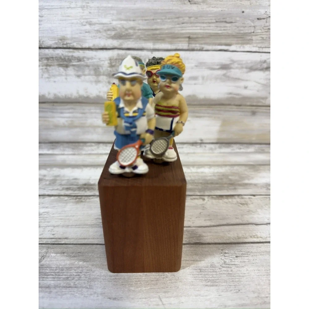 Boston Warehouse Old Man & Woman Tennis Folk‎ Spreaders Lot of 4